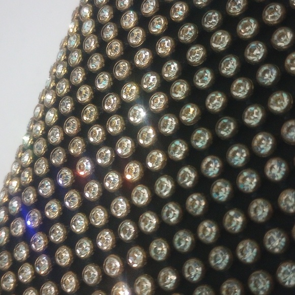 JW Robinson Los Angeles Sparkling ✨Dazzling Rhinestone Clutch Made in France - Picture 12 of 13